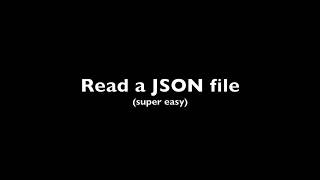 Angular Part 3: Read a JSON file (in under 2 minutes)