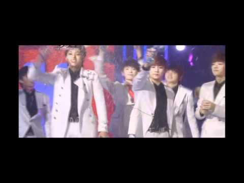 111223 - Infinite happy and playing @ Music Bank (zoom)