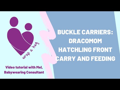 Buckle carriers: Dracomom Hatchling carrier front carry and feeding