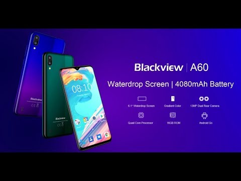 Official 3D graphic video of Blackview A60, waterdrop screen, gradient color and 4080mAh ALT battery