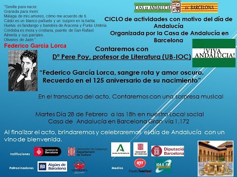 Conferencia sobre García Lorca 2023