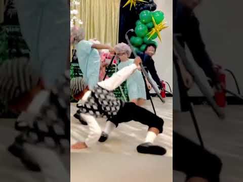 Kid dressed like a old man dancing to “Keep On Steppin” by Mike Clark Jr ! #keeponsteppin