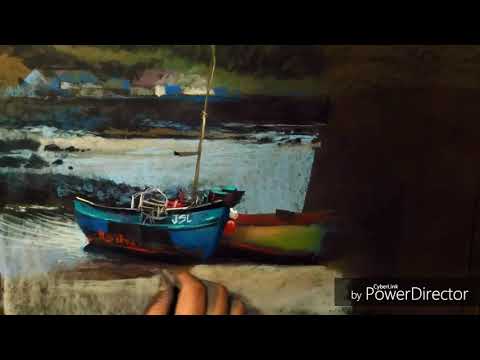 HARBOR , Soft Pastel Speed Painting by Julius Legaspi