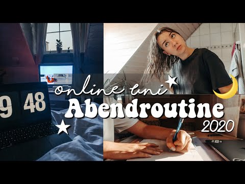 Online Uni Abendroutine 2020 // Lorena
