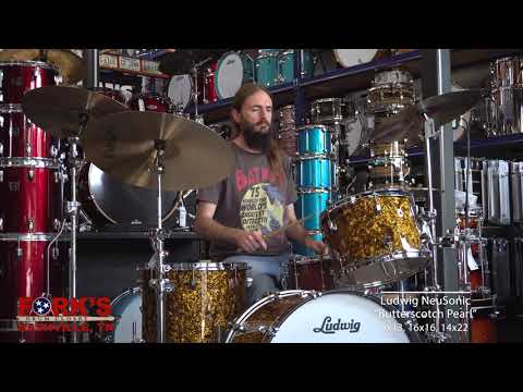 Ludwig NeuSonic Downbeat Outfit 8x12/14x14/14x20" Drum Set 2023 - Present - Butterscotch Pearl image 4