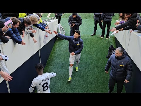 SCENES AT THE FINAL WHISTLE: Tottenham 3-1 Crystal Palace 손흥민, 크리스탈 팰리스 상대로 득점하다