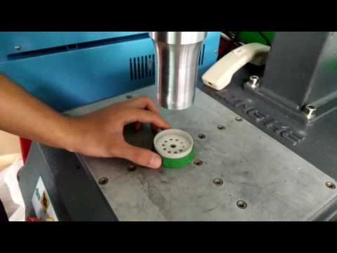 Ultrasonic plastic welding machine for water bottle lid