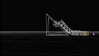 Tower of the boxes falling on slope 2: Riphix Physics engine