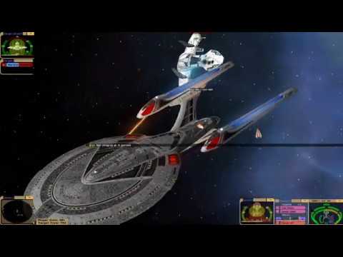 Star Trek Bridge Commander, Stargate Ship Pack V3: Asgard Warship vs Starship Enterprise E