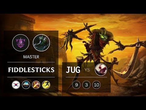 Fiddlesticks Jungle vs Lee Sin - KR Master Patch 9.6