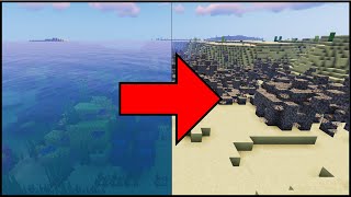 Minecraft - How To Mass Remove Water With Commands (Java/Bedrock)