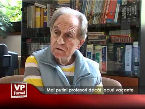 Mai puţini profesori decât locuri vacante