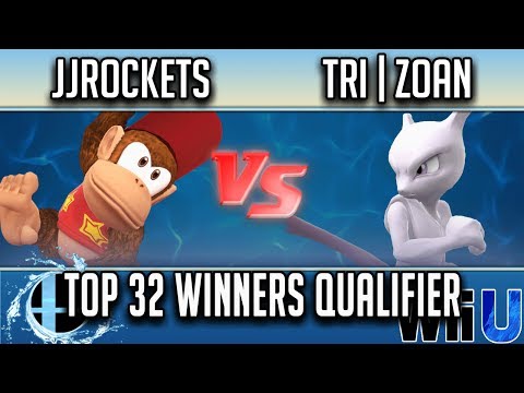 Smash'N'Splash 3 TOP 32 WINNERS QUALIFIER - JJROCKETS (Diddy Kong) vs Tri | Zoan (Mewtwo, Lucario)