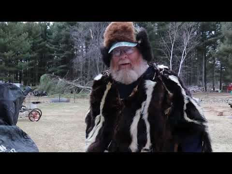 skunk skin poncho with a little dance