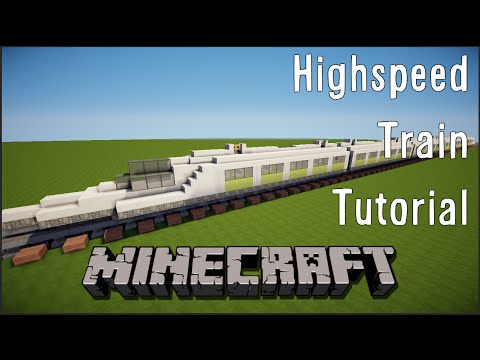 Insane Speed! Build a Highspeed Train in Minecraft
