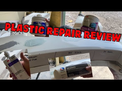 PLASTIC REPAIR REVIEW | FLEXIBLE REPAIR PRODUCTS REVIEW | BONDO ON PLASTIC | PLASTIC REPAIR MATERIAL