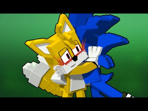 Shocking! Sonic drowns in water with Tails! FNF Minecraft Animation