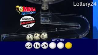 2017 07 04 Mega Millions Numbers and draw results