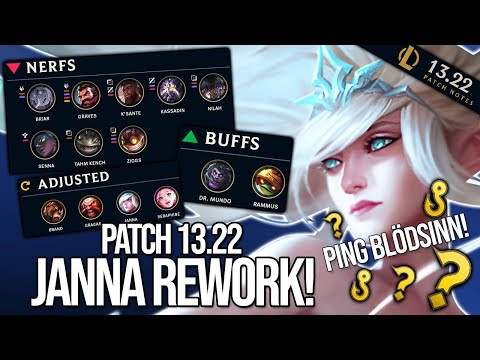 Ping Blödsinn V2 und Janna Rework! | Patch Notes Rundown 13.22 Rundown von Johnny