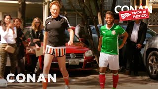 Conan Plays Fùtbol With Giovani Dos Santos