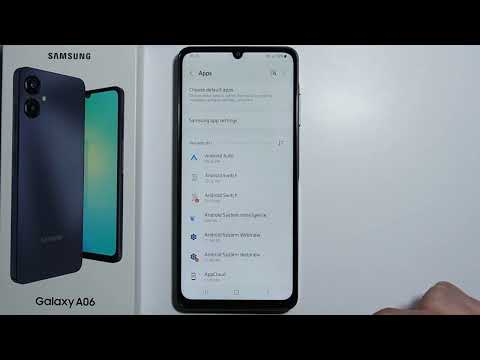 Samsung A06: How to Reset App Preferences?