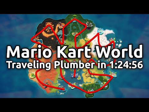 Mario Kart World - Traveling Plumber (All Tracks Connected) in 1:24:56