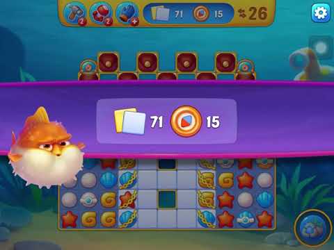 FISHDOM: Hermann's bathyscaphe Level 15 Super hard level No boosters.