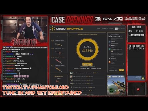 PhantomL0rd plays one of the biggest CsGo jackpots - 19000$ #with our old item =(
