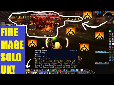 FIRE MAGE Solo UTGARDE KEEP HEROIC Thrash in 1 Pull! 30+ Mobs