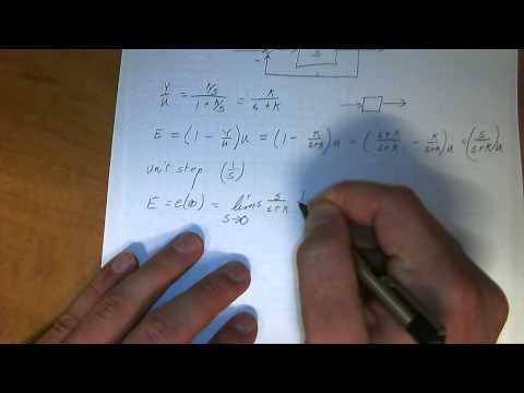Introduction to Steady State Error