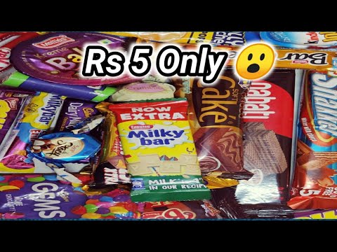 Lots of candies | lots of chocolates | 5Rs chocolate box | 5Rs candies | 5star,munch perk n many