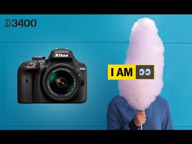 Nikon D3400 24.2MP Bluetooth + Objetiva AF-P 18-55mm F3.5-5.6 VR video