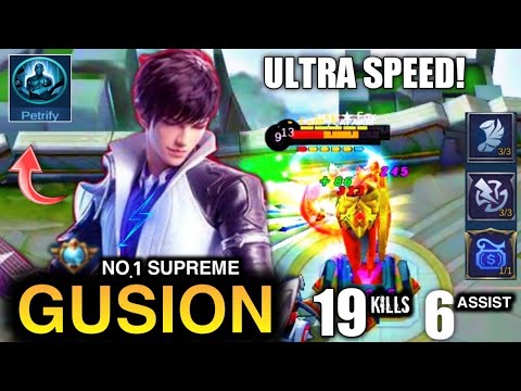 ★ Ƒσx SUPREME 1 GUSION INHUMAN SPEED WITH PETRIFY SPELL CRAZY DAMAGE ~ TOP GLOBAL GUSION GAMEPLAY
