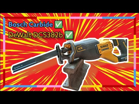 BOSCH Carbide ✖️ DeWalt DCS382b - Cutting Train Track Rail