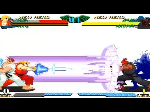 [TAS] Ryu/Ken VS Dan/Akuma (Marvel Super Heroes vs. Street Fighter)