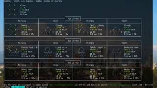 Los Angeles 3-days Forecast Monday, 03/19/2018  3am PDT