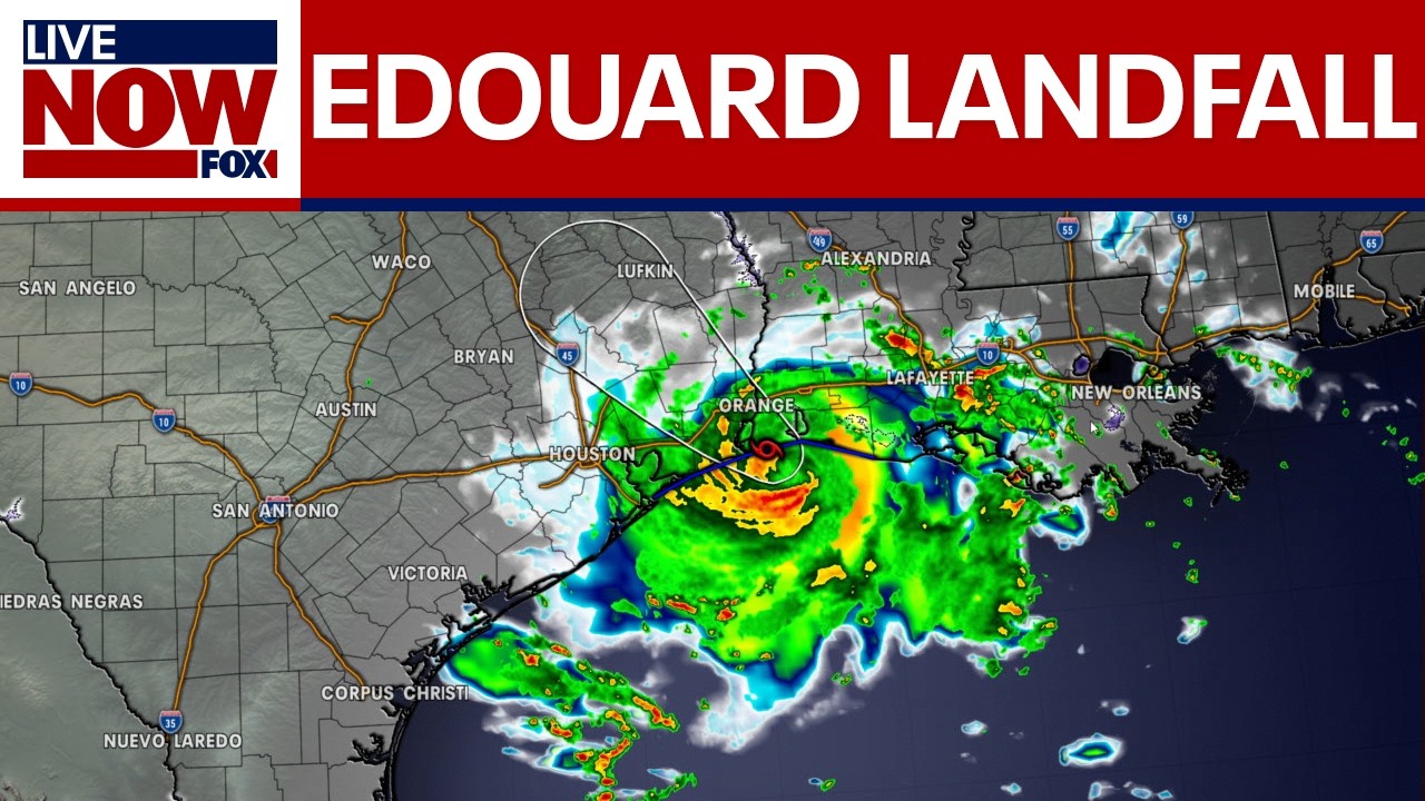 TS Edouard nears landfall along Gulf Coast
