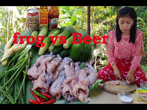 How To Make Delicious Food is Fry Frogs with Cucumber / Recipe Cooking Frogs Style Rural