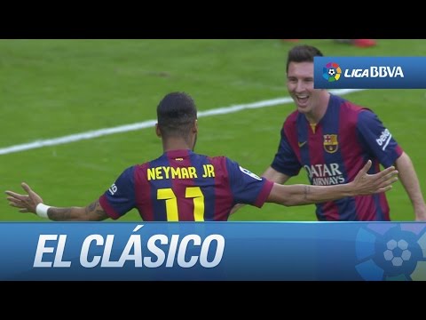 Golazo de Neymar (0-1) en el Real Madrid - FC Barcelona - HD
