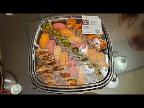 Fujisan Kobe Party Platter Review! THEIR BEST SUSHI YET! | Sam's Club
