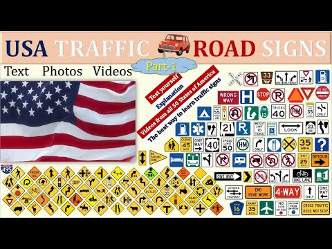 USA TRAFFIC ROAD SIGNS - Part 1
