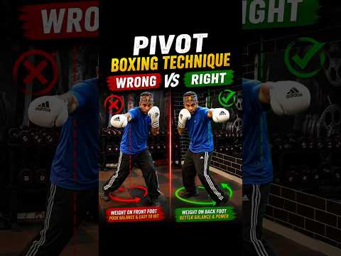 Pivot Boxing footwork tutorial #boxing # #combatsports #mma #boxingtraining #boxingworkout 🥊🔥