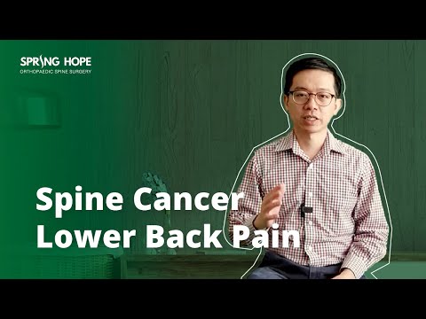 SPINE CANCER❗MAY BE THE CAUSE OF BACK PAIN