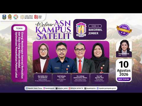 Webinar ASN Kampus Satelit 2026 - Sinergi Membangun Generasi Berkualitas dan Daya Saing Wilayah