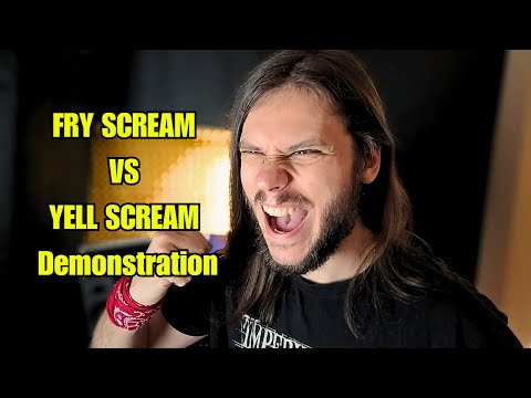 Fry Scream Vs Yell Scream With Fry Distortion  - Vocal Demonstration