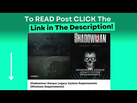 Shadowman Darque Legacy System Requirements [Minimum Requirements]