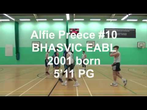 Alfie Preece 2019 EABL half season highlights BHASVIC basketball