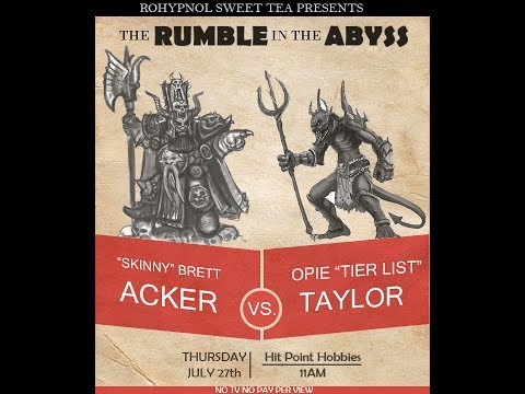 Kings of War Abyssals vs. Abyssal Dwarfs 2k pts