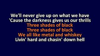 Hank Williams III - 3 Shades Of Black - Karaoke Instrumental Lyrics - ObsKure