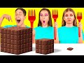 Big, Medium and Small Plate Challenge | Funny Food Challenges by PaRaRa